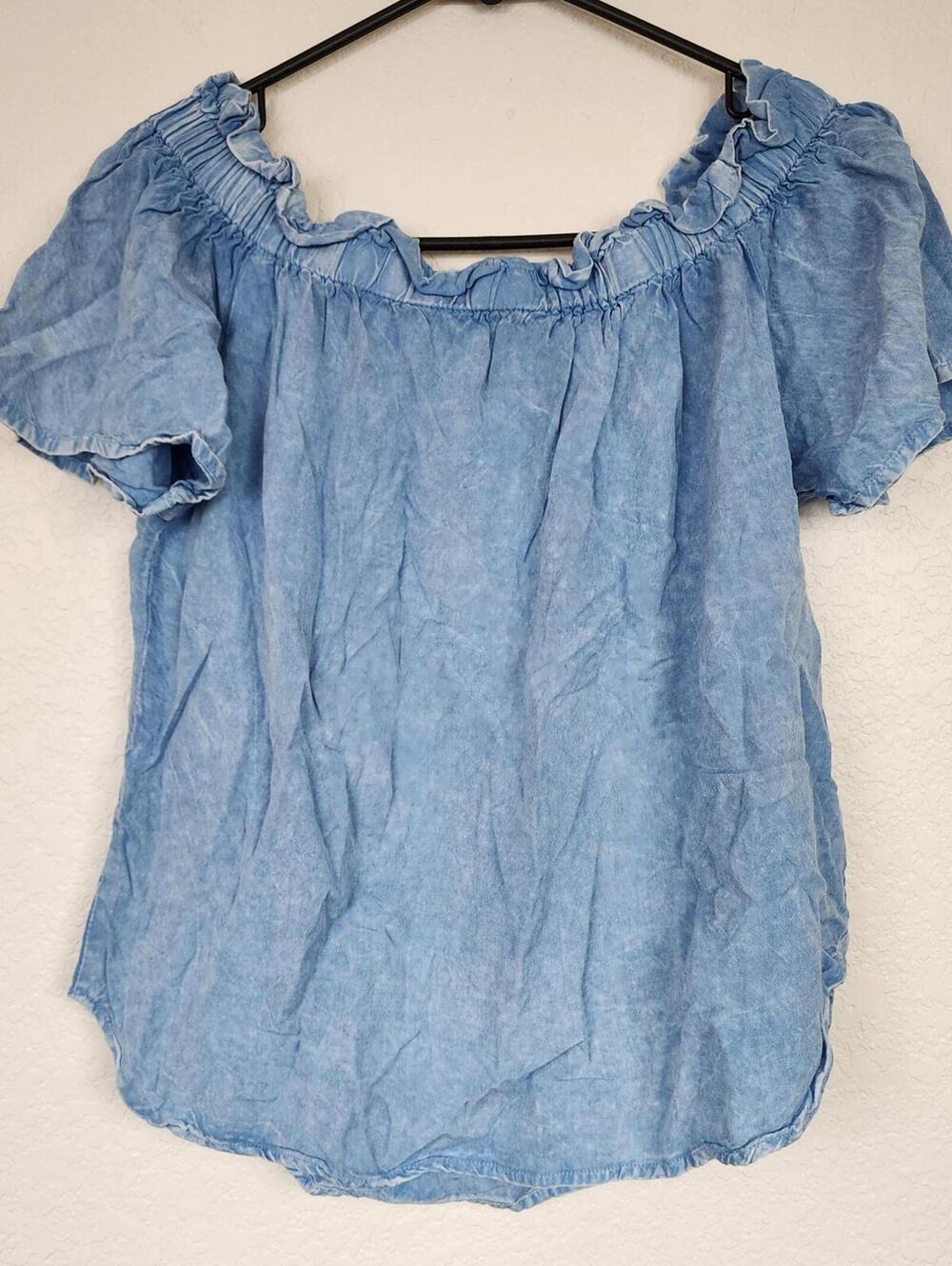Vintage Style Envy Large Blue Blouse